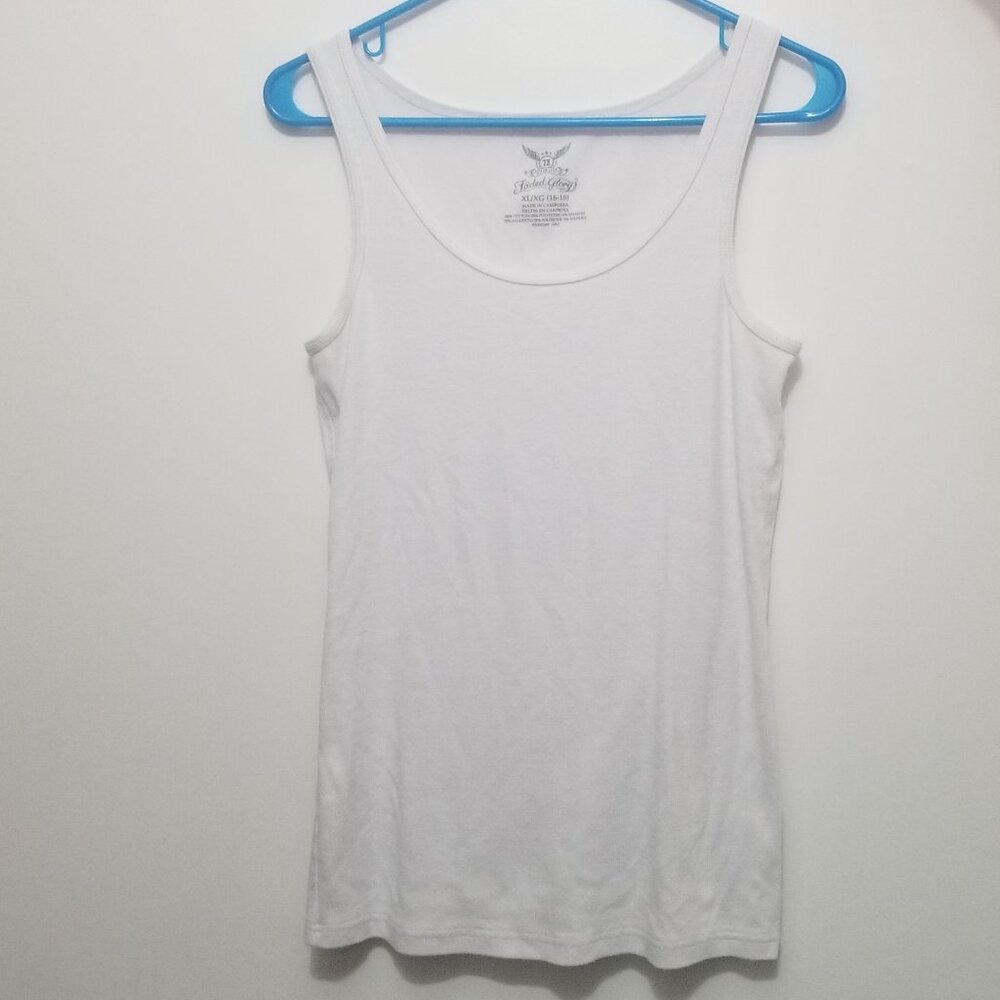 white Faded Glory tank top